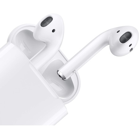 Apple AirPods (2nd Generation) Wireless Ear Buds, Bluetooth Headphones with Lightning Charging Case Included, Over 24 Hours of