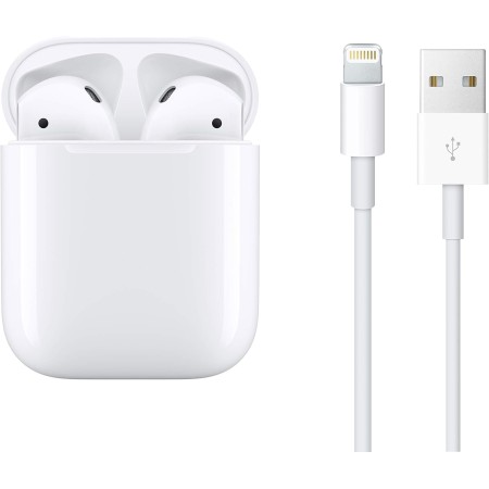 Apple AirPods (2nd Generation) Wireless Ear Buds, Bluetooth Headphones with Lightning Charging Case Included, Over 24 Hours of