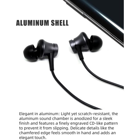 Xiaomi Mi in-Ear Headphones Basic, Piston in-Ear Headphones Earphones Earbuds Headset with Remote & Mic, Black Xiaomi Mi in-Ear Headphones Basic, Piston in-Ear Headphones Earphones Earbuds Headset with Remote & Mic, Black